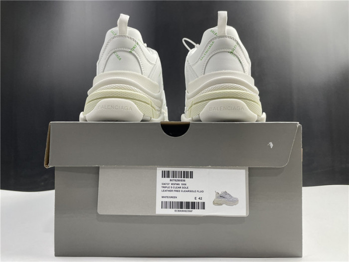 Ba*len*cia*ga sneaker triple.s.gomma white green 536737 w5fw6 1956