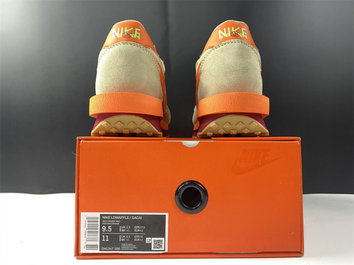nike ld waffle sacai clot kiss of death net orange blaze dh1347-100