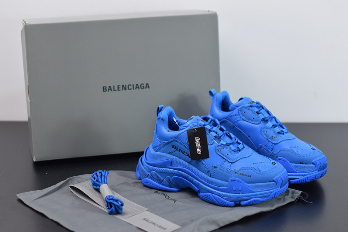 blcg sneaker triple.s.gomma blue 536737 w06e2 0848
