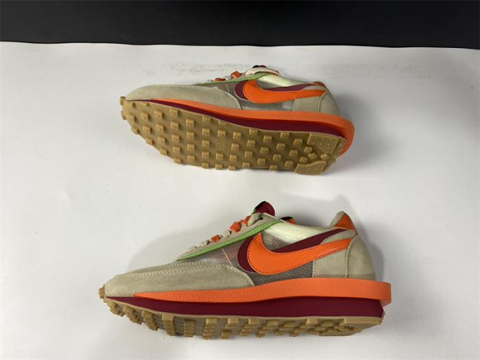 nike ld waffle sacai clot kiss of death net orange blaze dh1347-100