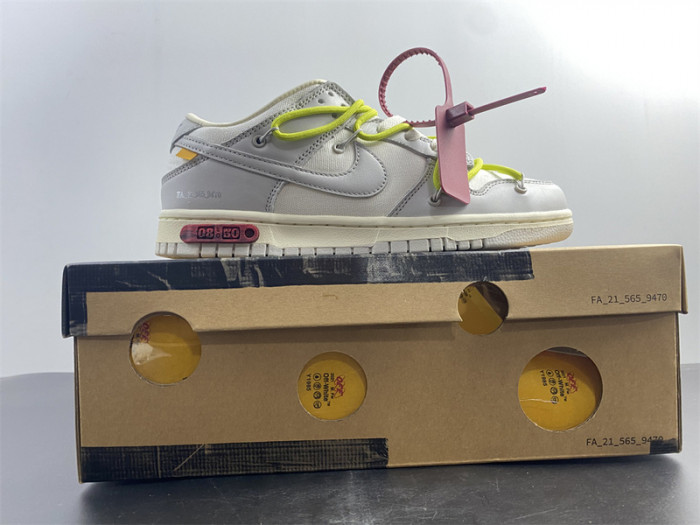 nike dunk low o-w lot 8 dm1602 106