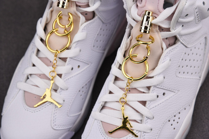 air jordan 6 retro gold hoops dh9696-100