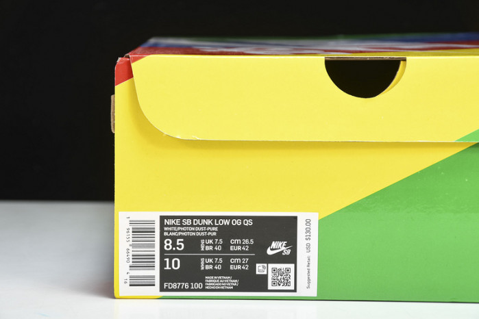 nike sb dunk low white lobster (friends and family) fd8776-100