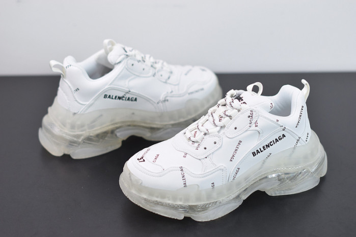 blcg sneaker triple.s.gomma fluorescent white 524039 w09e1 2021