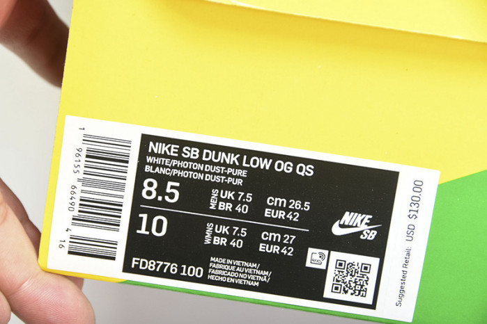 nike sb dunk low white lobster (friends and family) fd8776-100