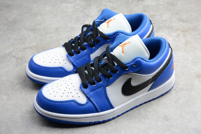air jordan 1 low hyper royal orange peel 553558-401