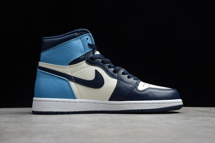 air jordan 1 retro high og | unc - obsidian university blue 555088-140