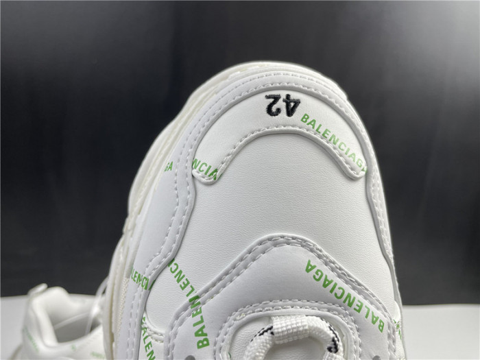 Ba*len*cia*ga sneaker triple.s.gomma white green 536737 w5fw6 1956