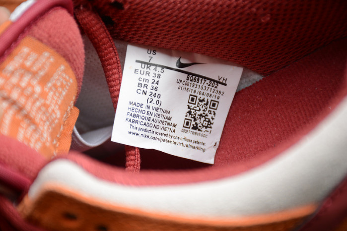 nike sb dunk low pro dark russet cedar bq6817-202