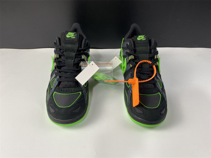 o-w nike air rubber dunk “”green strike“ cu6015-001