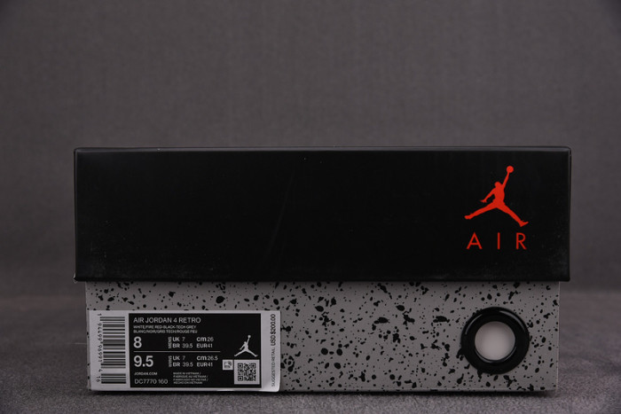 air jordan 4 retro fire red (2020) dc7770-160