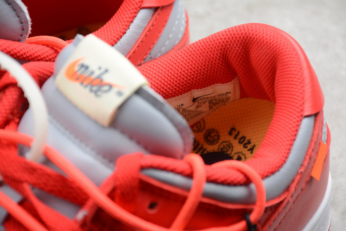 nike dunk low o-w university red ct0856-600