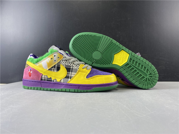 nike duck low pro purple yellow 318403-137