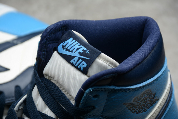 air jordan 1 retro high og | unc - obsidian university blue 555088-140