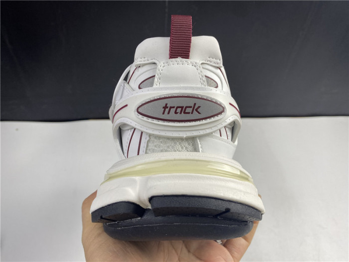 Ba*len*cia*ga track trainer white and burgundy 542436 w3ac1 2050