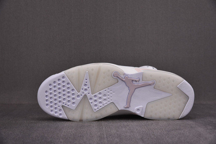 air jordan 6 retro gold hoops dh9696-100