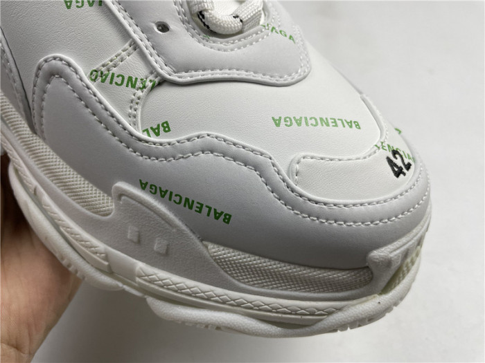 Ba*len*cia*ga sneaker triple.s.gomma white green 536737 w5fw6 1956