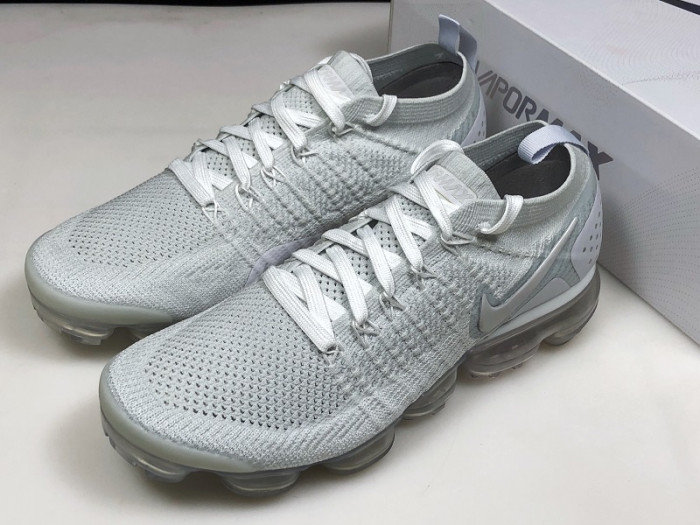 air vapormax flyknit 2 white vast grey 942842-105