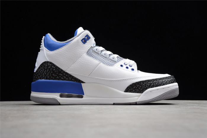 air jordan 3 retro white blue ct8532-145