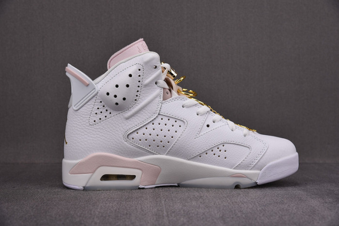 air jordan 6 retro gold hoops dh9696-100