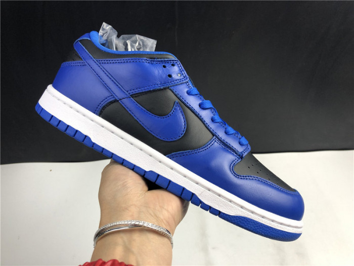 nike dunk low retro black hyper cobalt (2021) dd1391-001