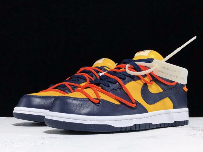 nike dunk low o-w michigan ct0856-700