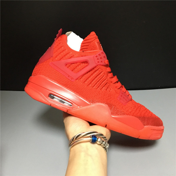 air jordan 4 flyknit “red” aq3559-600