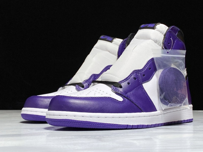 air jordan 1 retro high court purple white 555088-500