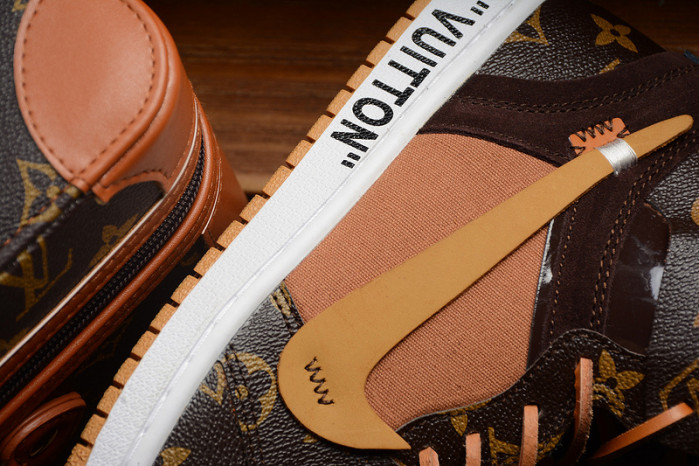 air jordan 1 o-w -louiv aq0818-158 (with case)