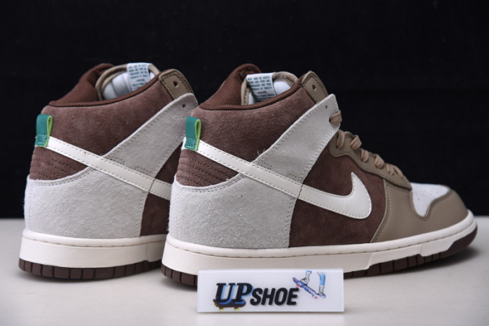 nike dunk high light chocolate dh5348-100