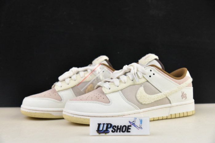 nike dunk low retro prm year of the rabbit fossil stone (2023) fd4203-211