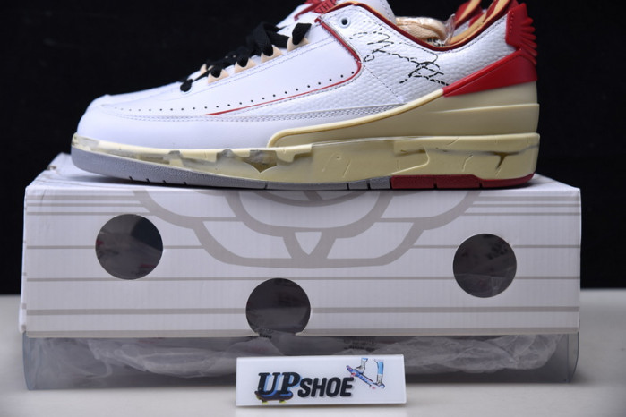 air jordan 2 retro low sp o-w white red dj4375-106