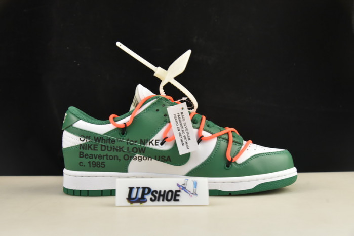 nike dunk low o-w pine green ct0856-100