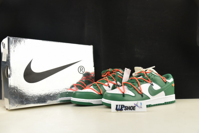 nike dunk low o-w pine green ct0856-100