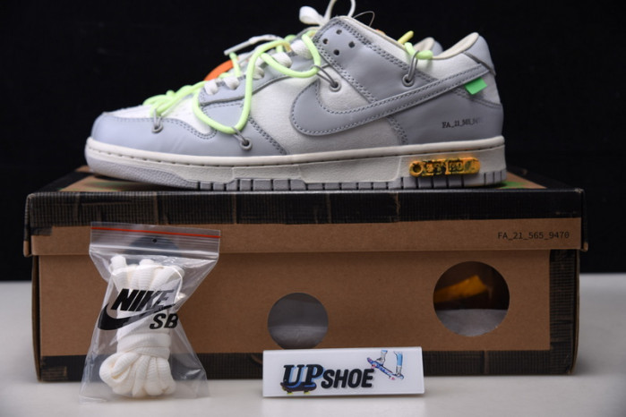 nike dunk low o-w lot 43 dm1602-128