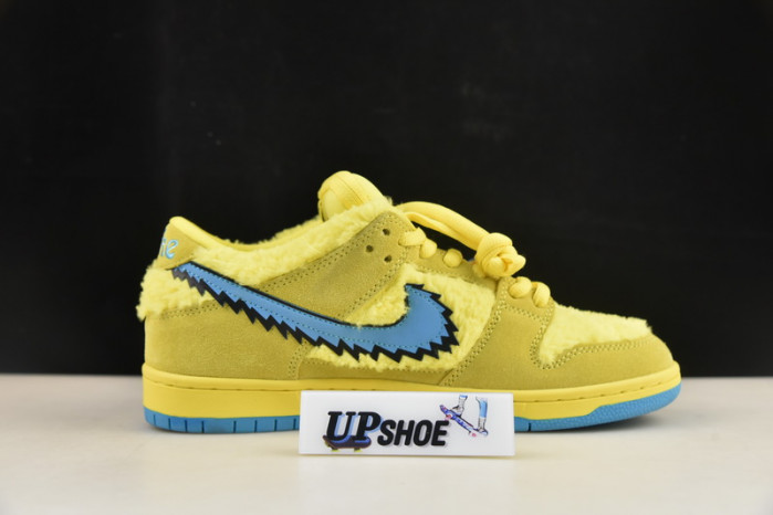 grateful dead x nike sb dunk low yellow bear cj5378-700