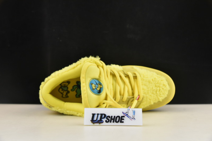 grateful dead x nike sb dunk low yellow bear cj5378-700