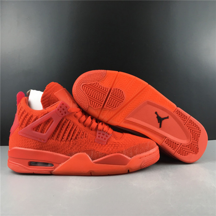 air jordan 4 flyknit “red” aq3559-600