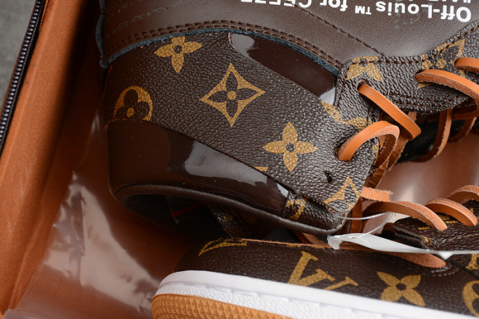 air jordan 1 o-w -louiv aq0818-158 (with case)