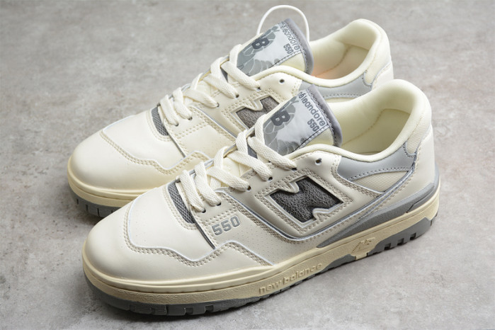 new balance 550 aaime leon dore white grey bb550ale