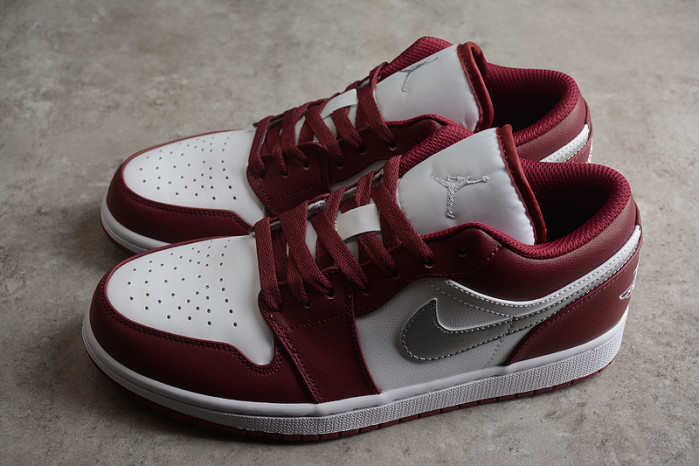 jordan 1 low white bordeaux 553558-615