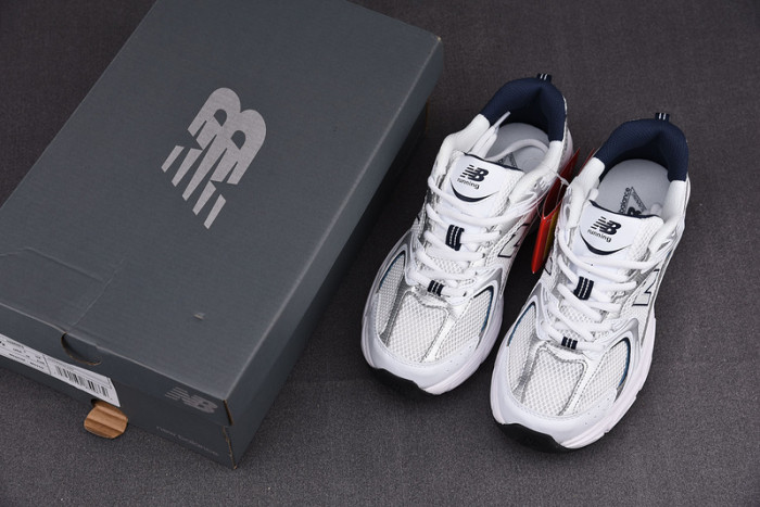 new balance 530 white silver navy mr530sg
